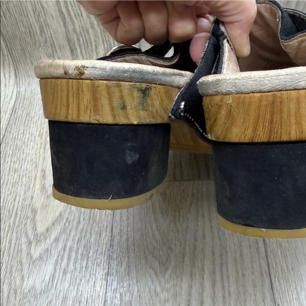 Dansko Black Leather Clogs with Buckle - Picture 8 of 11